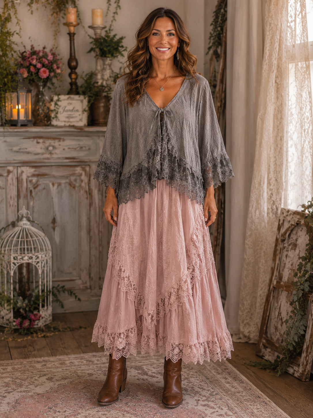 Smoky Lace Romance Jacket