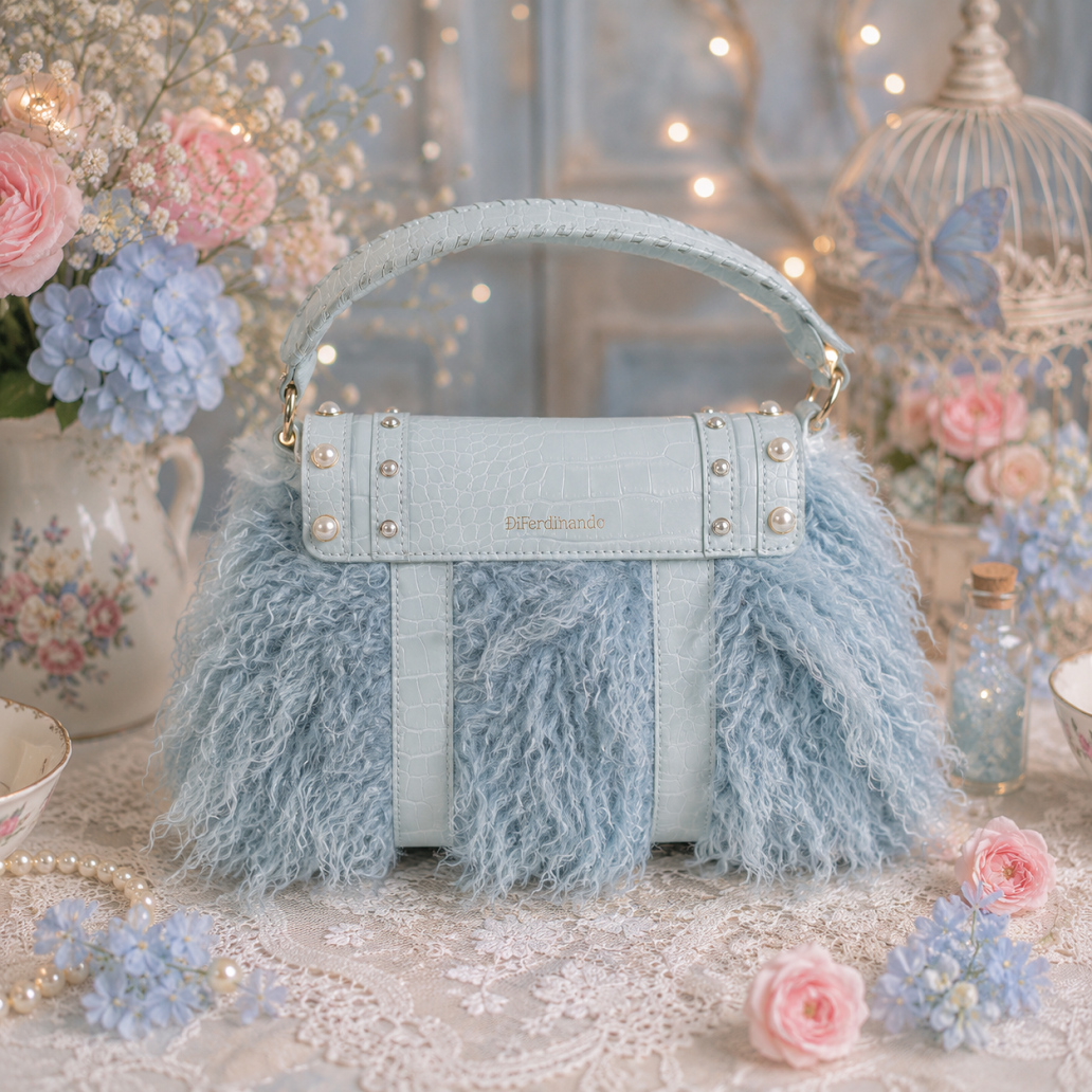 Fuzzy.... PEARL PURSE👜