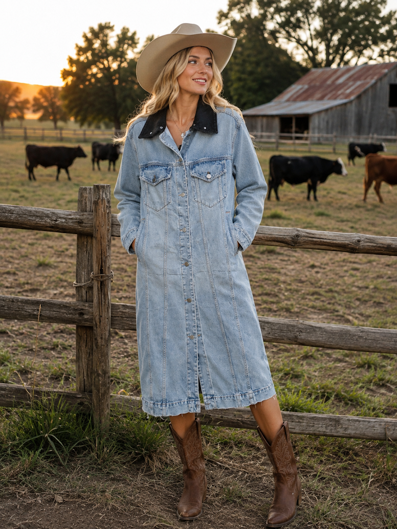 Dusty Trail Denim Dress