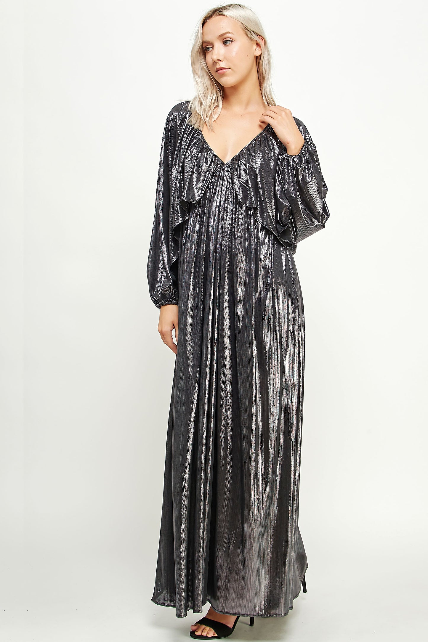 Sherry's Metallic Maxi Dress