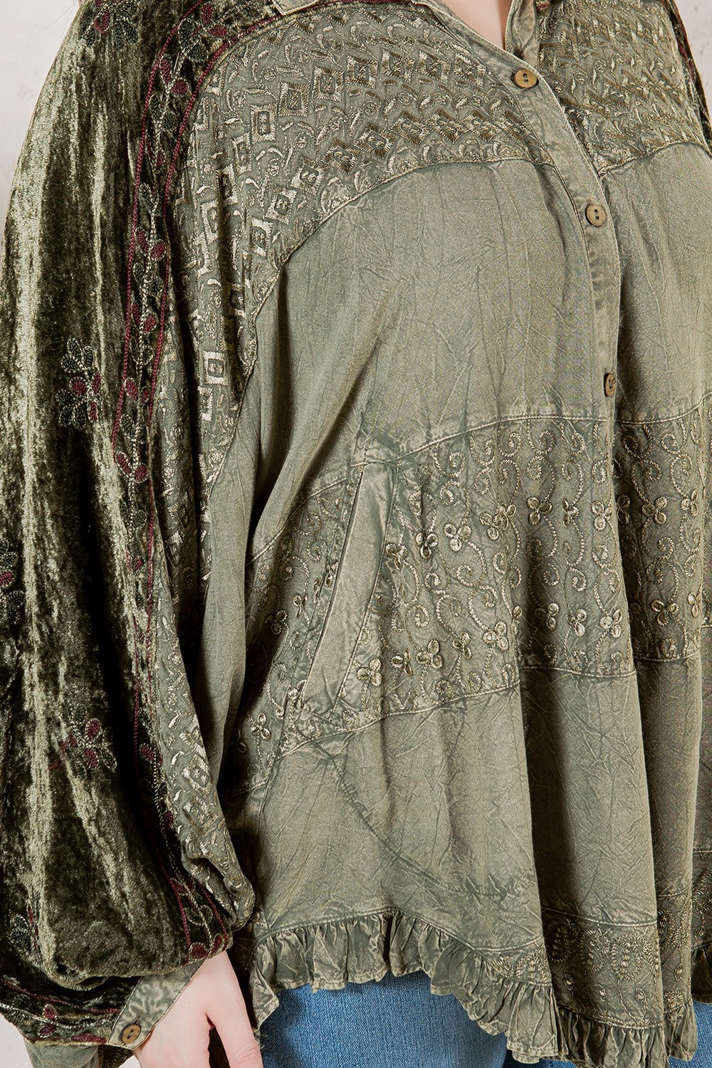 Gravel & Green Oversized Tunic
