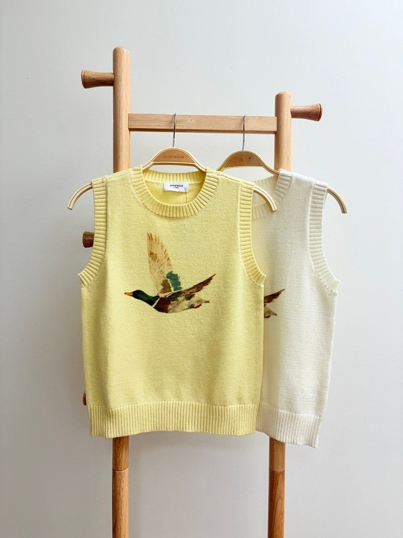 Mallard Duck Printed Sweater Top