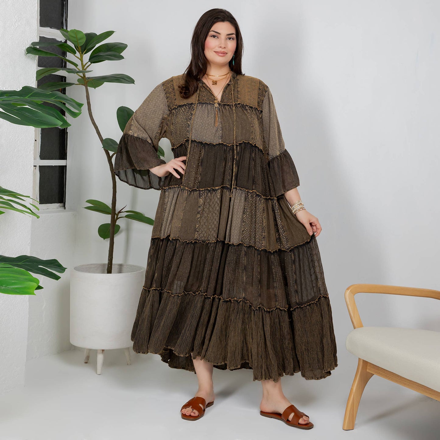 Timeless Long Jhabla Dress - Elegant & Chic (New Color)