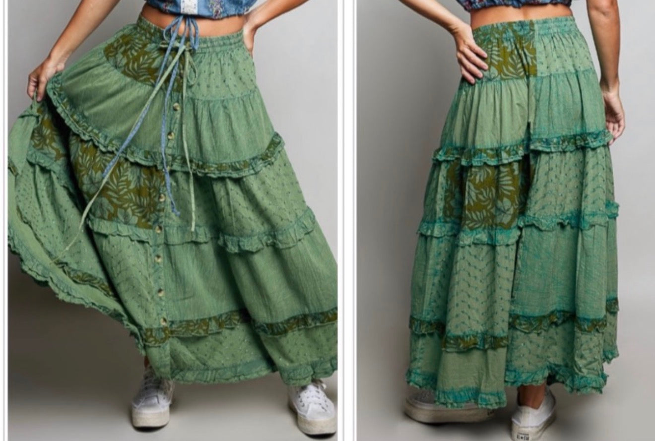 Green Dubai Skirt