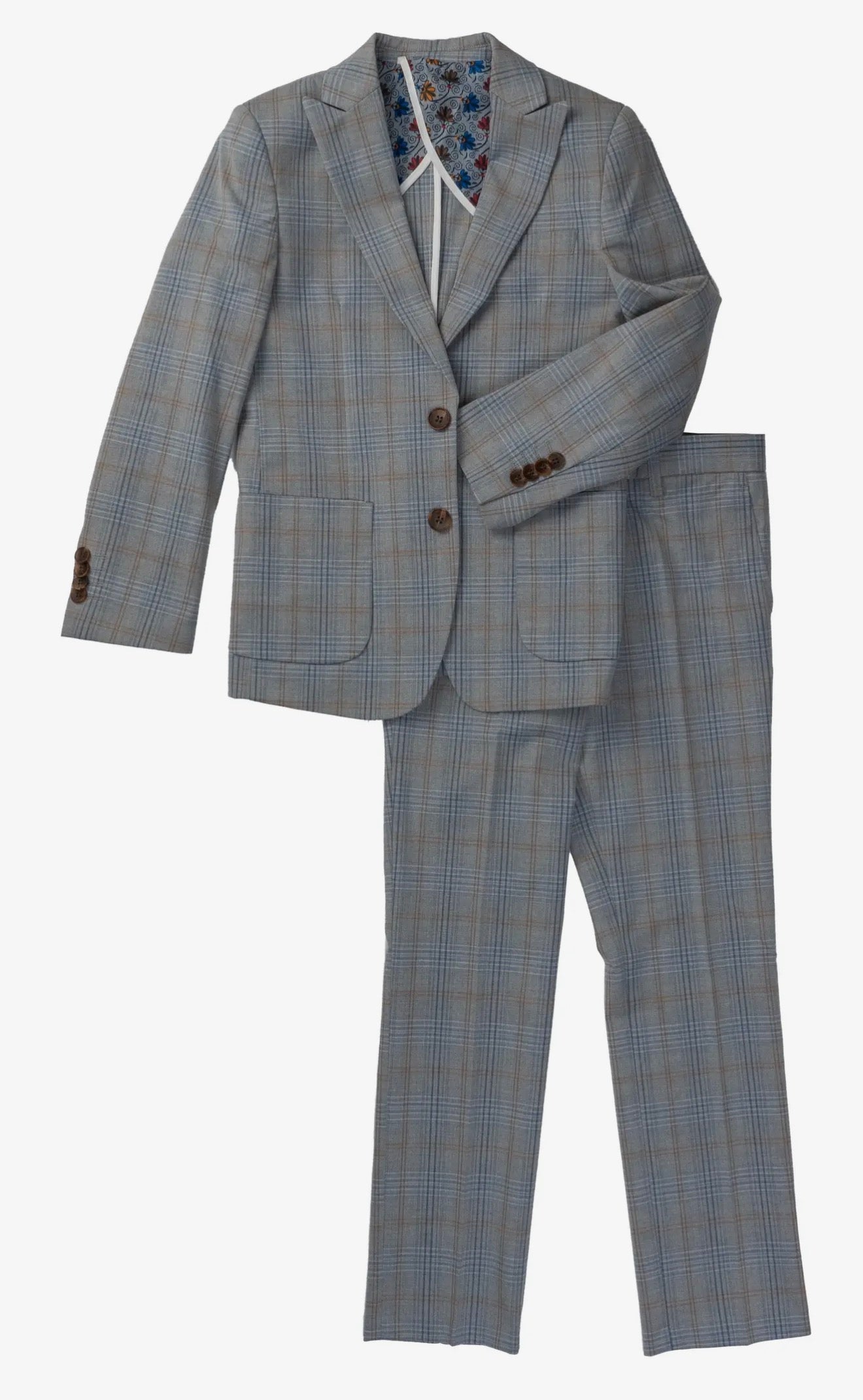 Isaac Mizrahi Boys plaid suits reg & Husky PREORDER