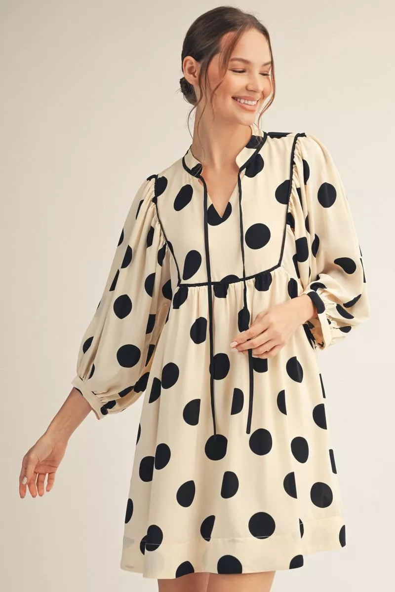 Polka dot tunic dress
