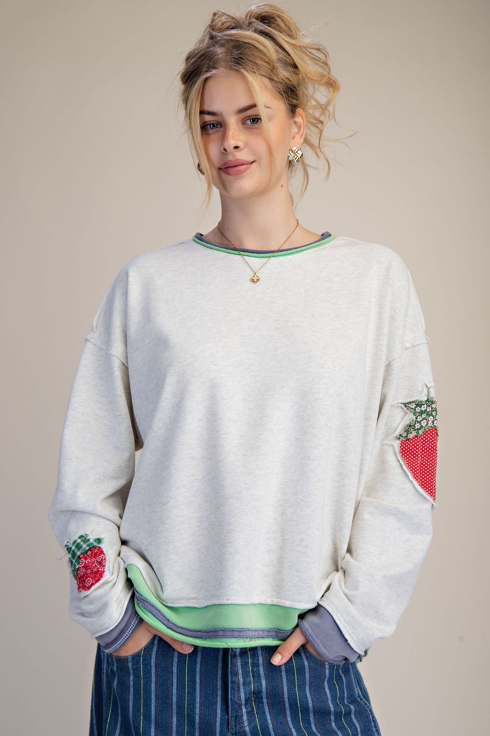 The strawberry Patch Sweetheart Pullover