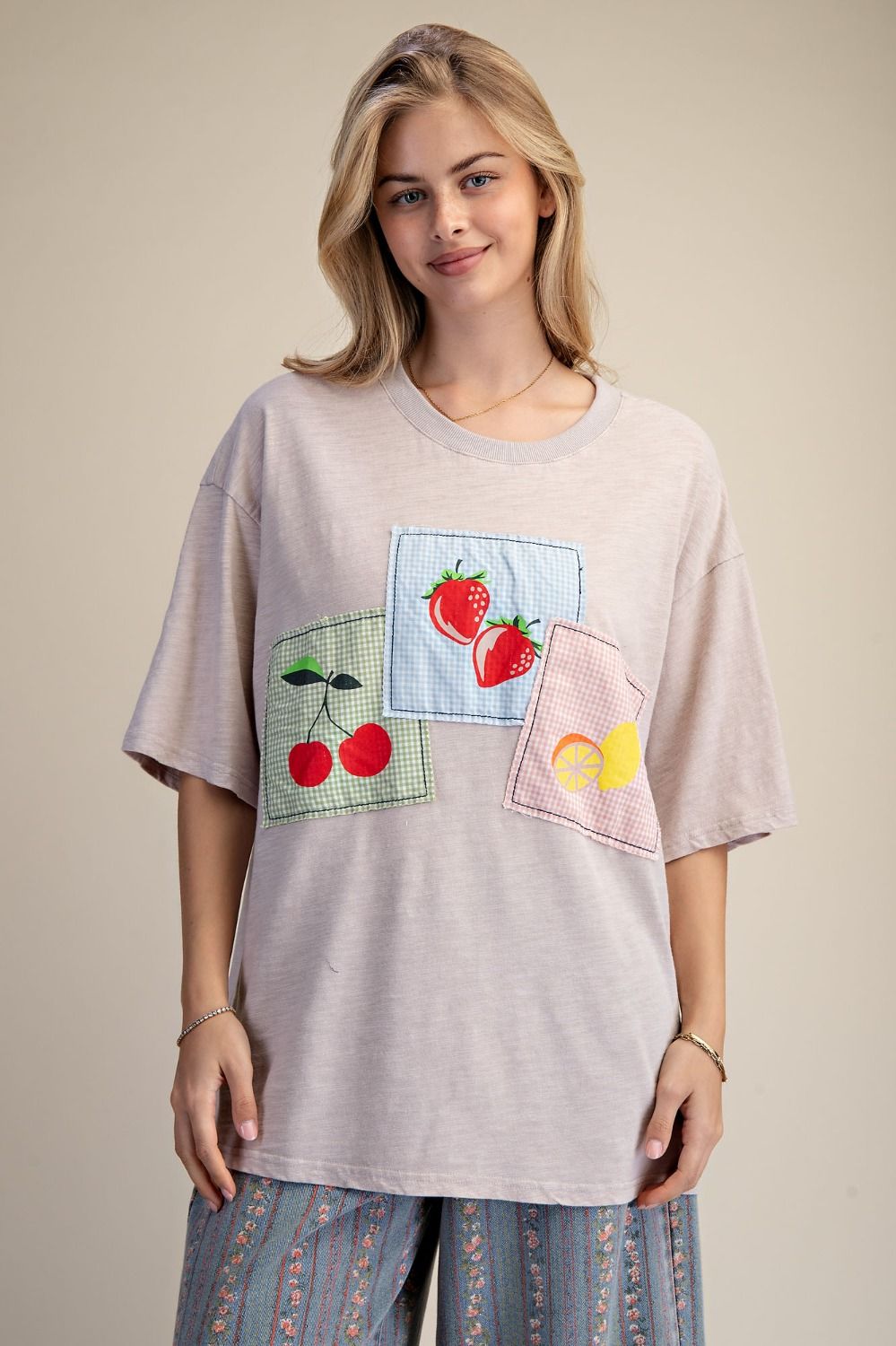 Fruit stand patch tee