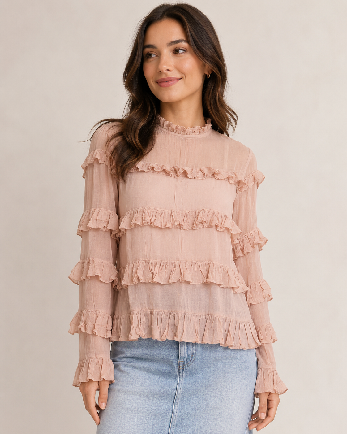 The Blush & Blessed Ruffle Top