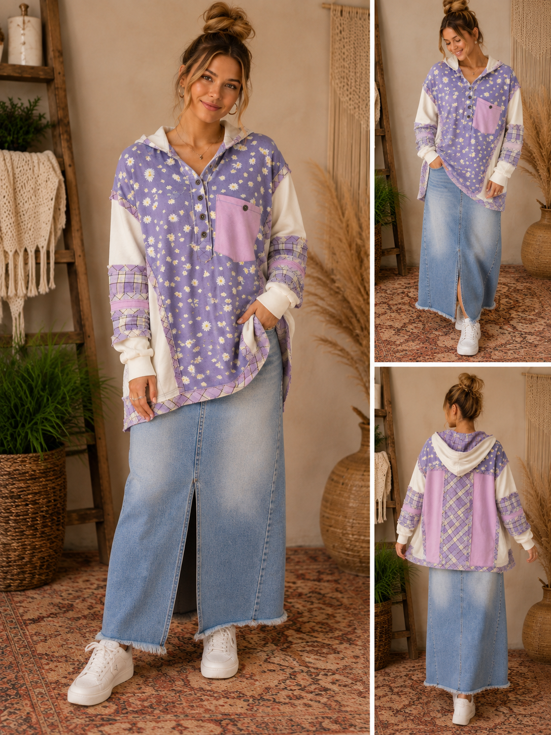 Lavender Daydream Hoodie Tunic