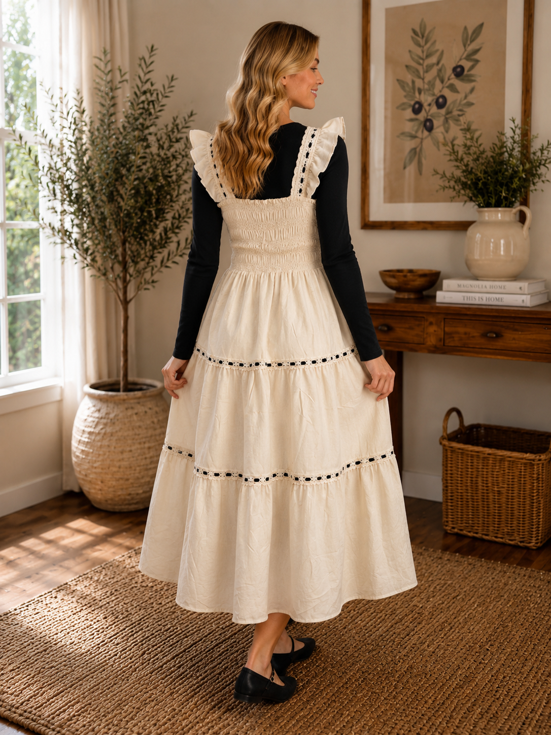 Ivory Grace Cottage Dress