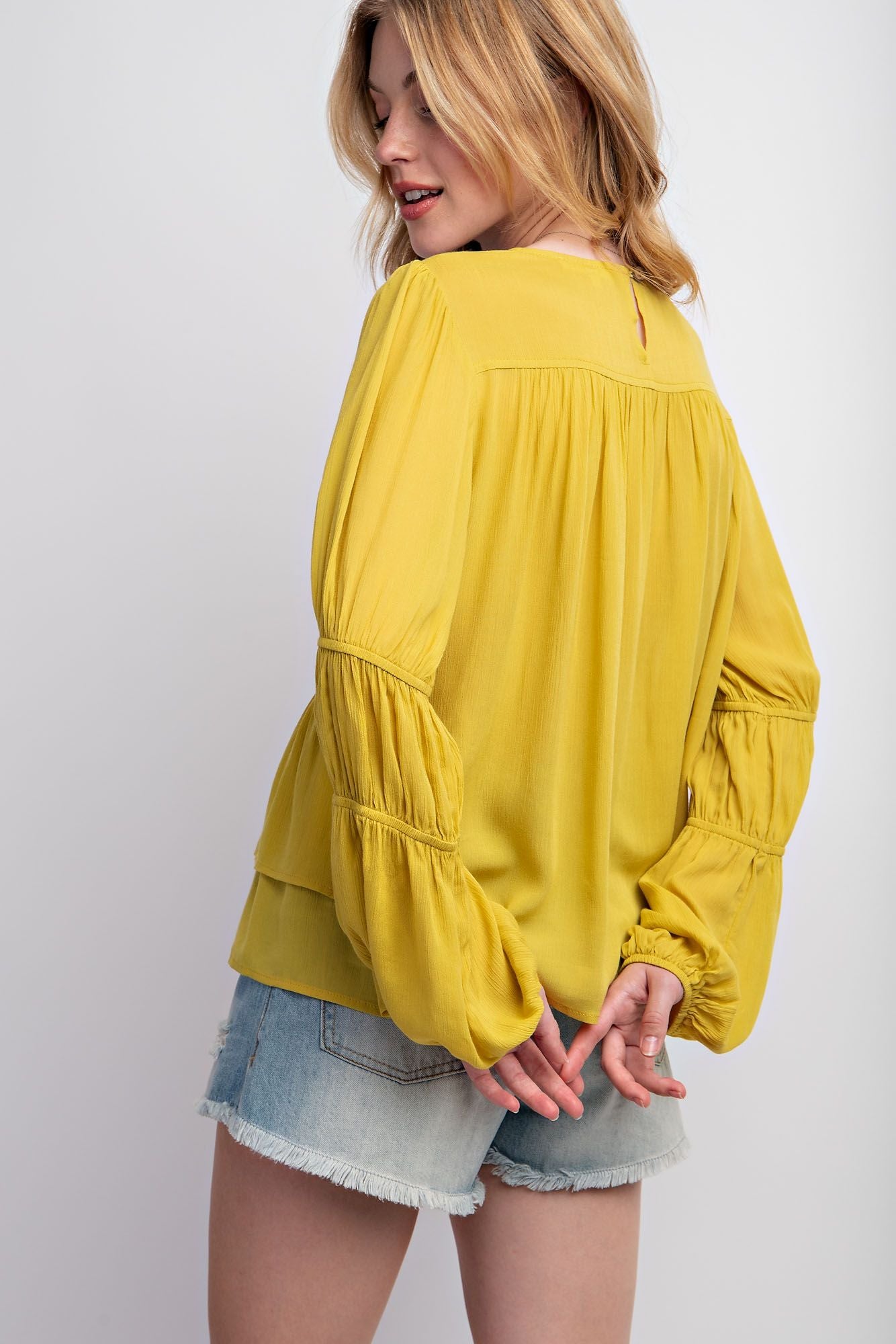 Golden Hour Smocked Blouse