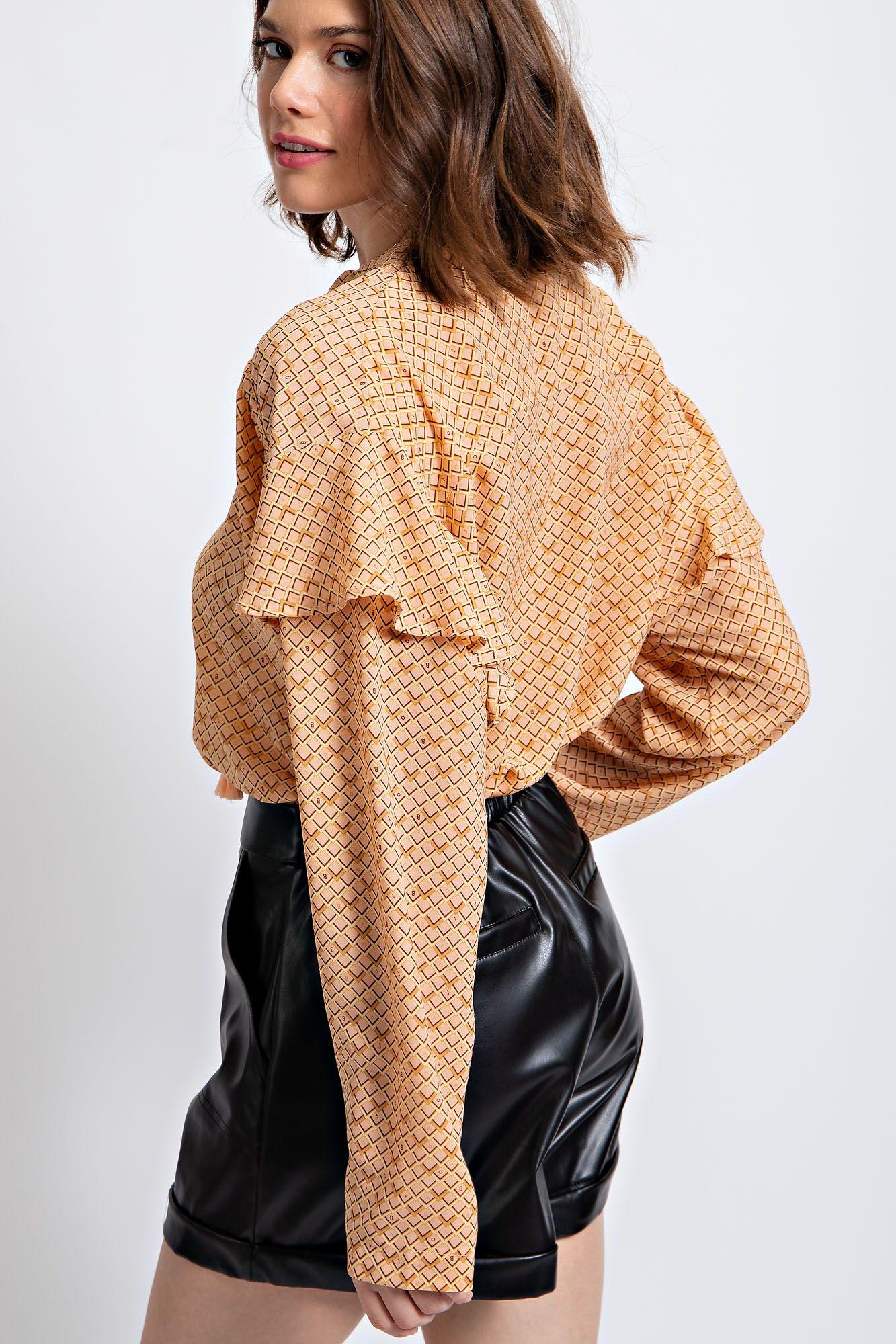 Desert Bloom Ruffle Blouse