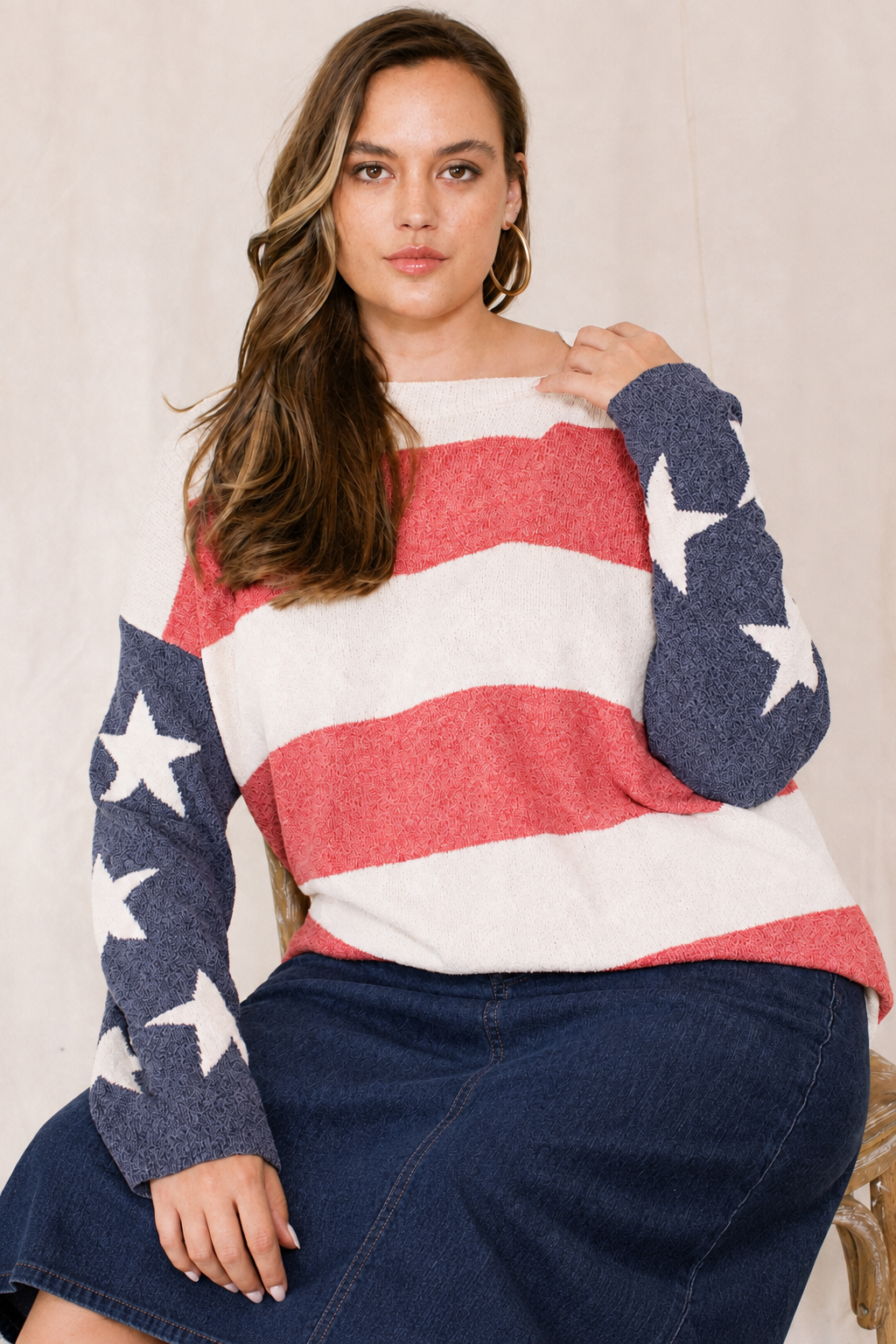 Star-Spangled Stripe Sweater