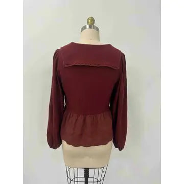 Rebecca's Cotton Collared Button Down