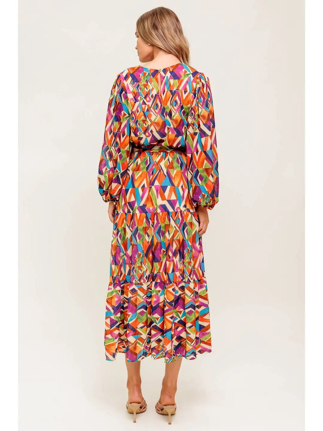 Prism Parade Tiered Midi Dress