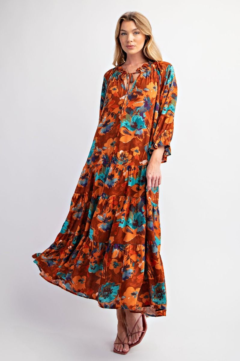 rusty flower dress