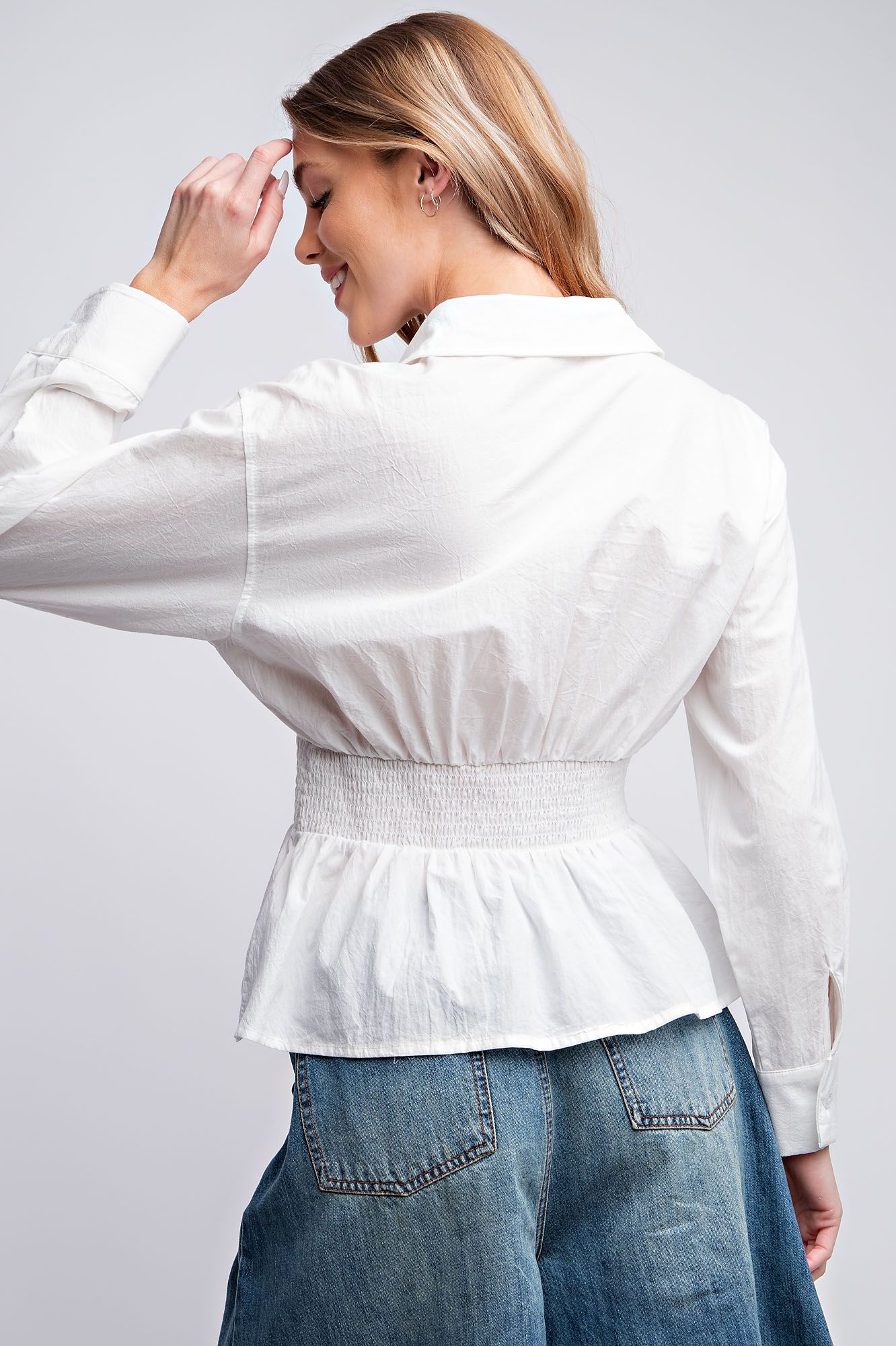 Smocked Bodice Blouse