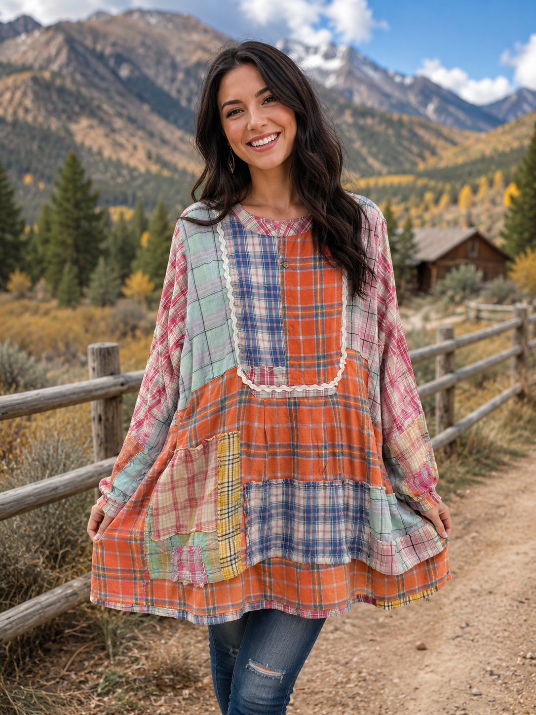 Rocky Mountain Patchwork Tunic