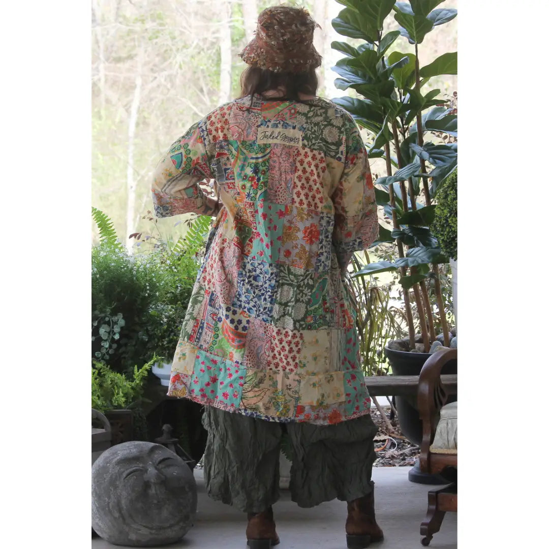 Garden Party Patchwork Boho Tunic Dress