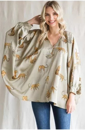 Wild at Heart Leopard Print Tunic Top