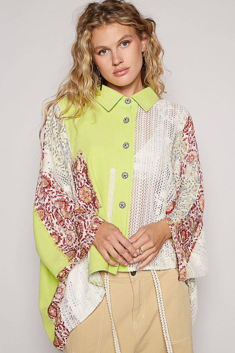 Boho Patchwork Shirt