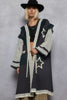 NAVY STAR LONG CARDIGAN