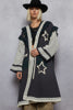 NAVY STAR LONG CARDIGAN