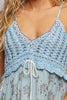 crochet top sleeveless dress