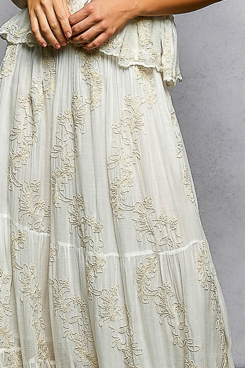 Cotton Embroidery Skirt