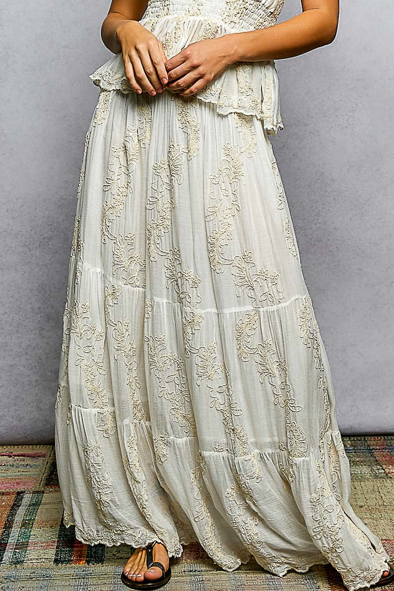 Cotton Embroidery Skirt