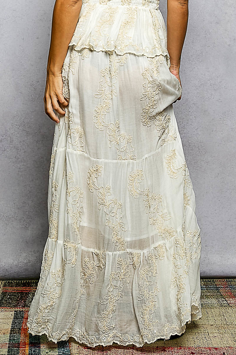 Cotton Embroidery Skirt