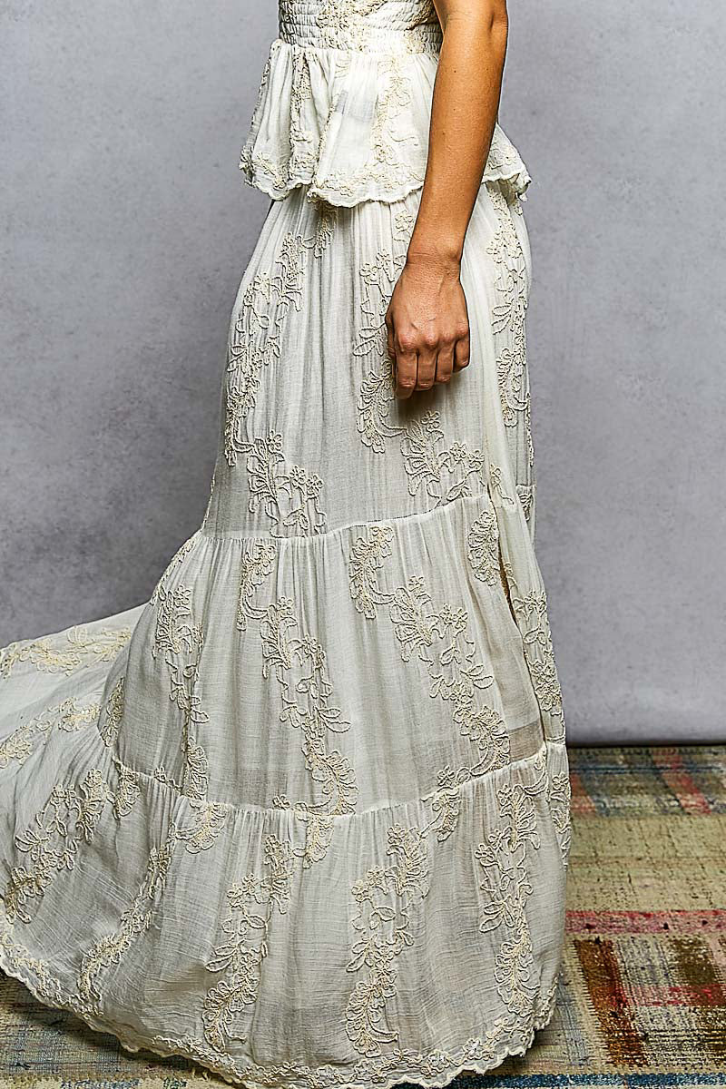 Cotton Embroidery Skirt