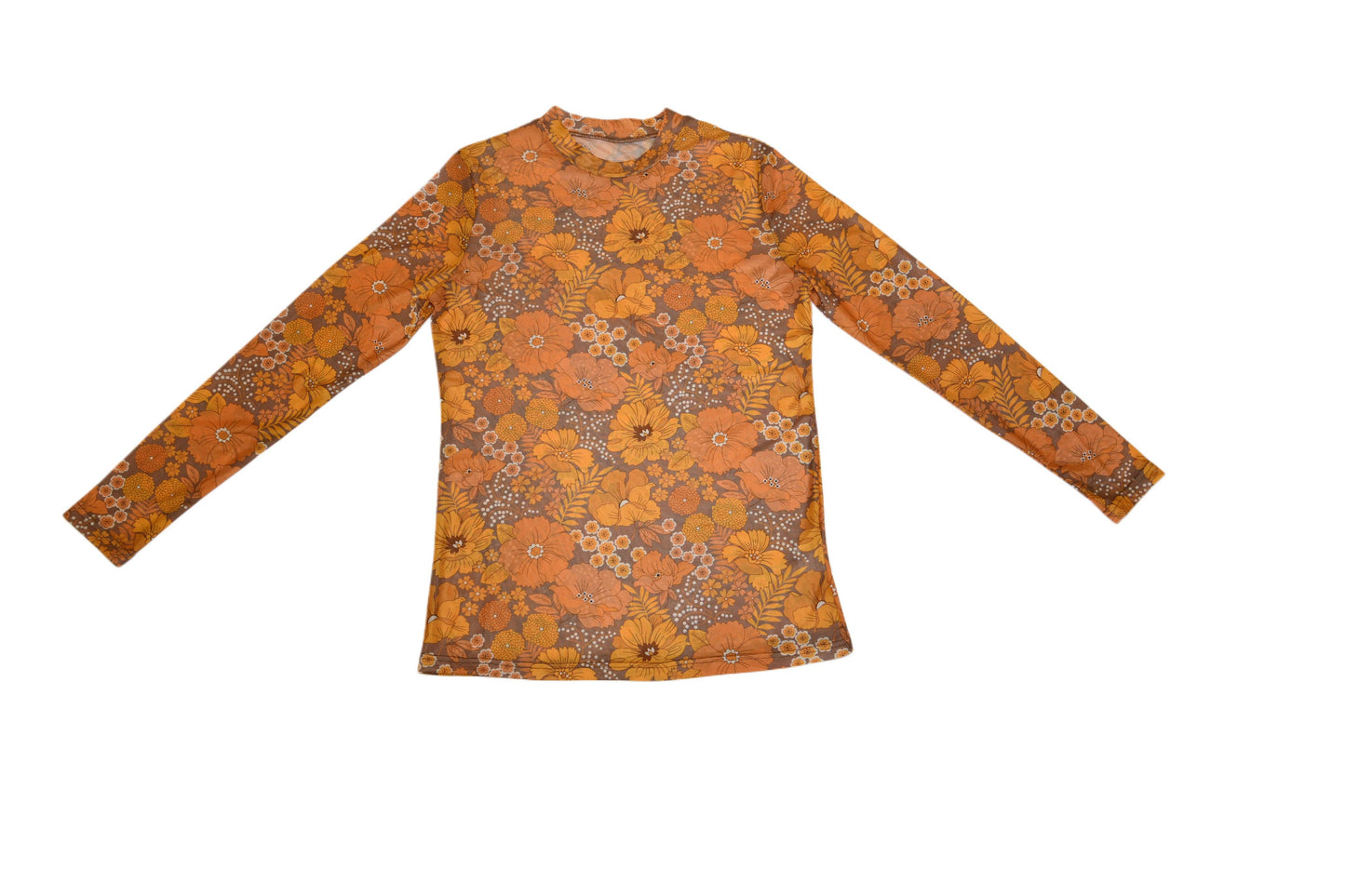 TH1221 S157 VINTAGE FLORAL MESH TOP ( 1 Piece)