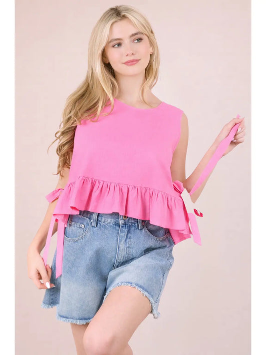 SLEEVELESS RUFFLES
