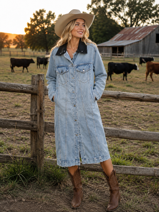 Dusty Trail Denim Dress