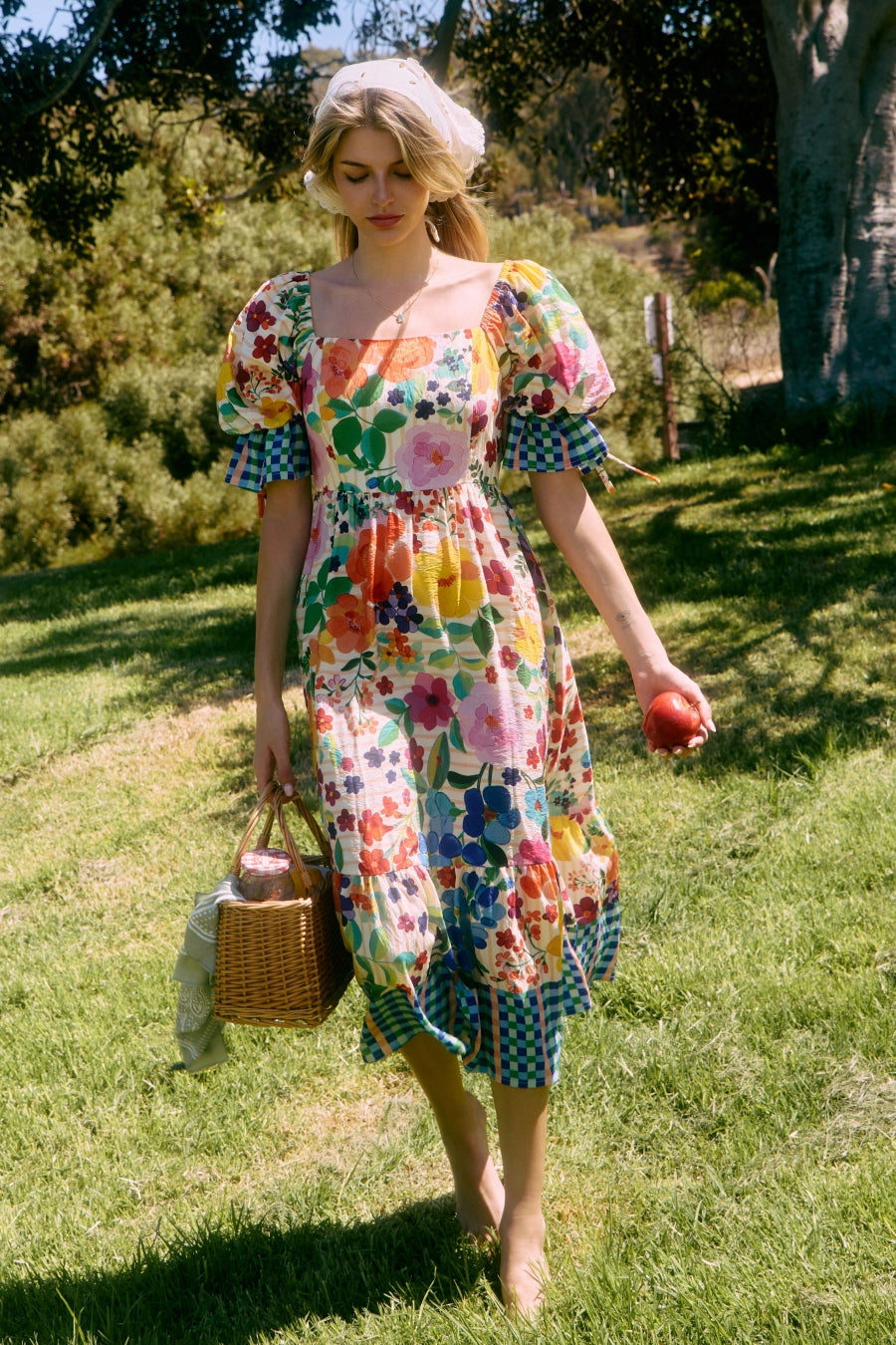 BEAUTIFUL BLOSSOMS PICNIC DRESS