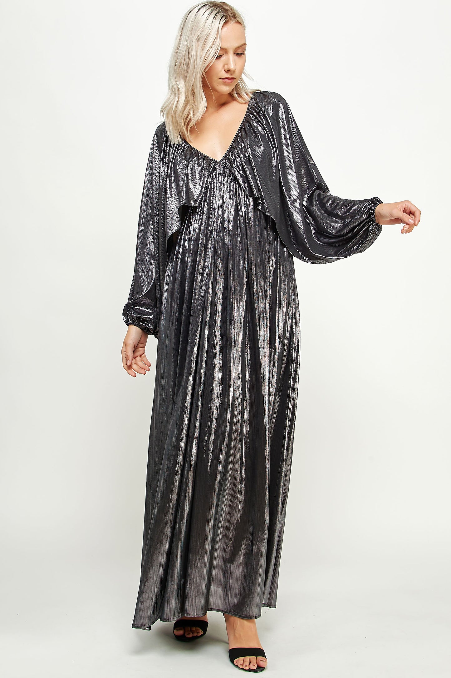 Sherry's Metallic Maxi Dress