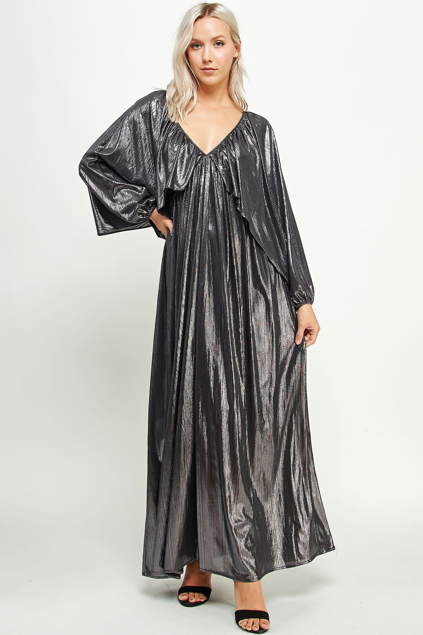 Sherry's Metallic Maxi Dress