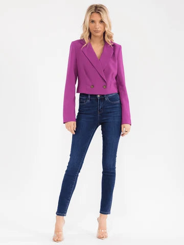 The Amethyst Cropped Blazer