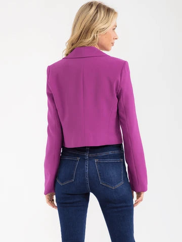 The Amethyst Cropped Blazer