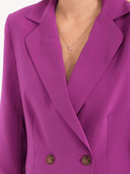 The Amethyst Cropped Blazer
