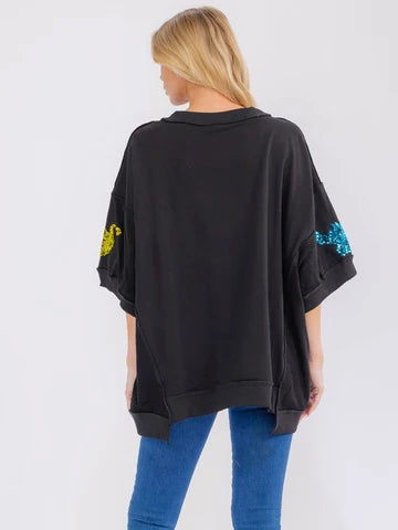 Tiger Confetti Top