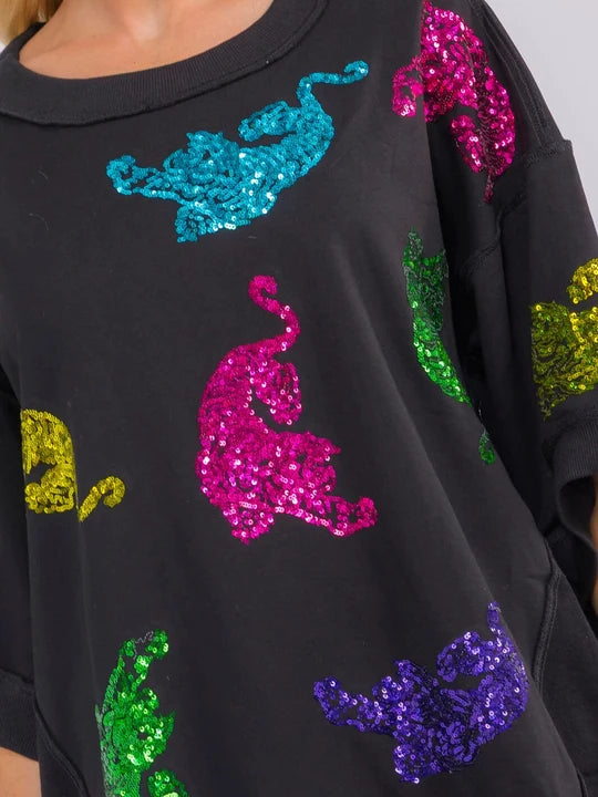 Tiger Confetti Top