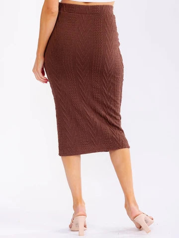 Coffee Sweater Skirt