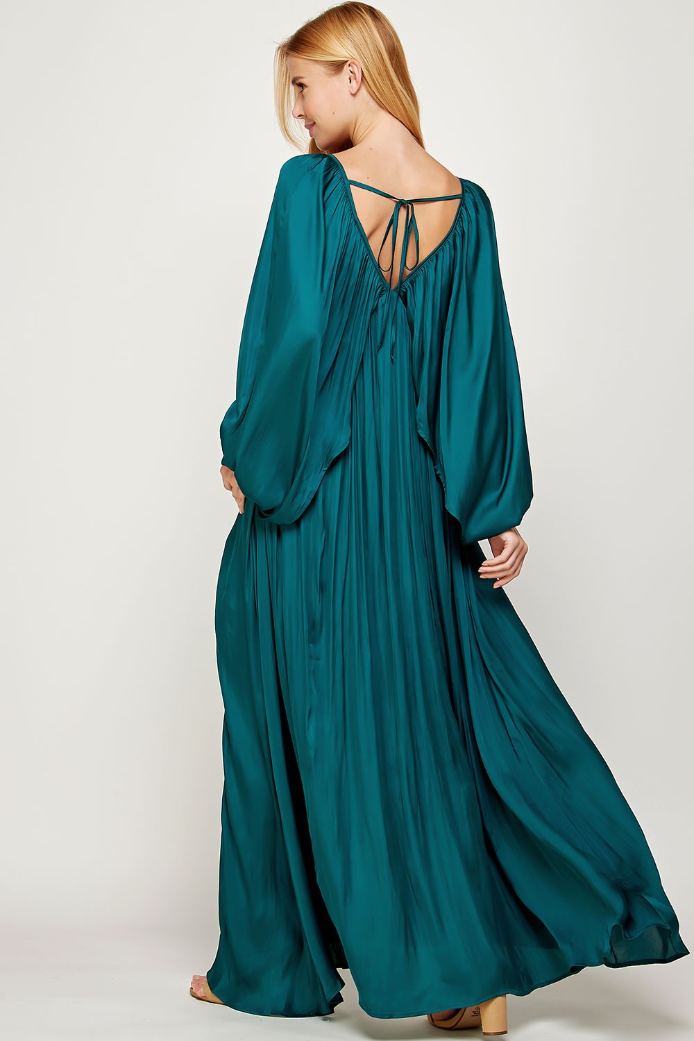 Sherry's Satin Balloon Dress