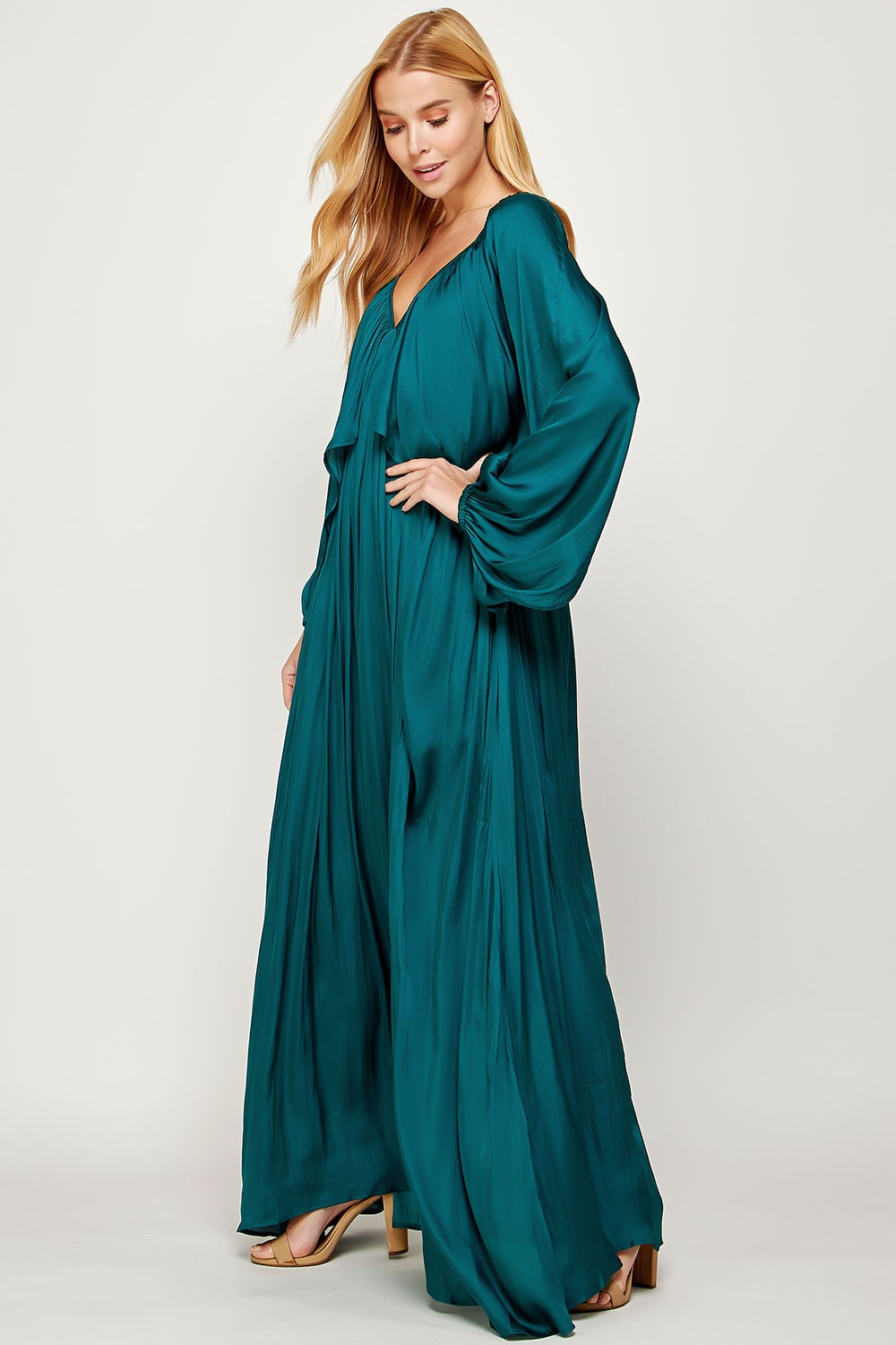Sherry's Satin Balloon Dress