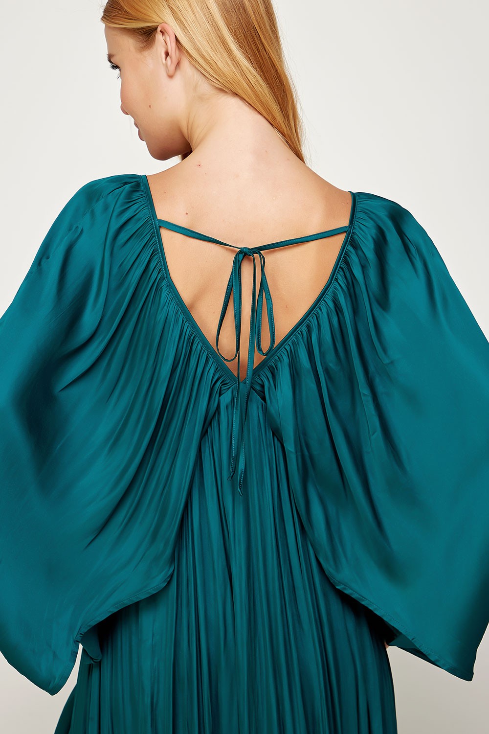 Sherry's Satin Balloon Dress