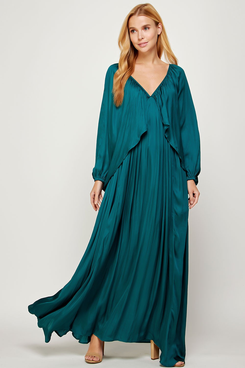 Sherry's Satin Balloon Dress