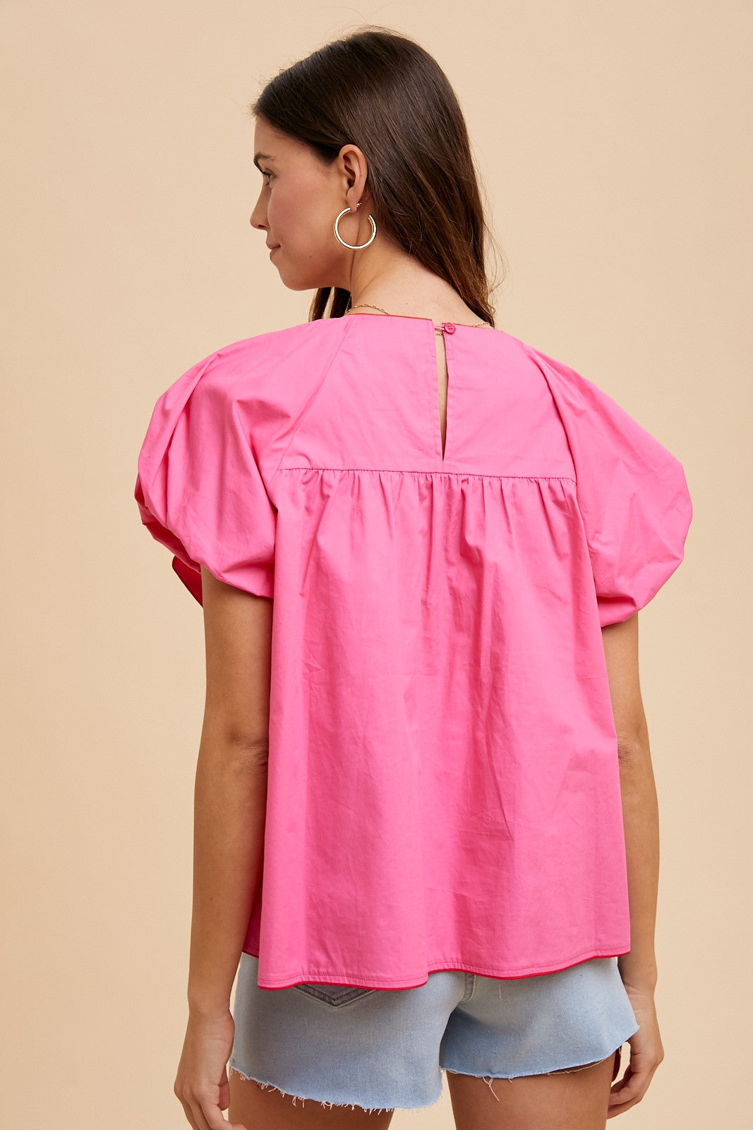 Mary's Big Pink Bow Top